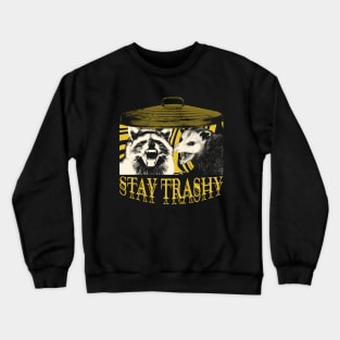 Stay Trashy Raccoon Opossum Crewneck Sweatshirt